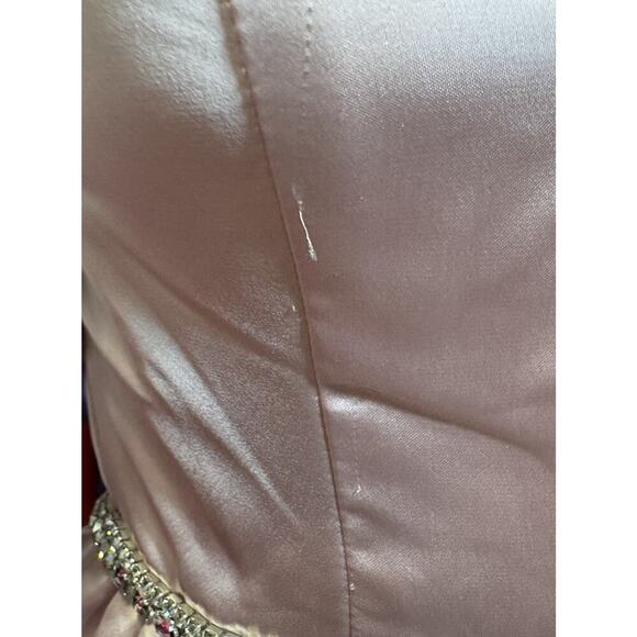 Mac Duggal Puff-Sleeve Short Party Dress 20688 in Blush Size 2 READ DESCRIPTION - Picture 5 of 15